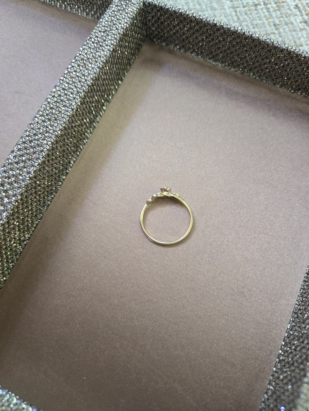 Black Hills Gold 10k/12k Gold Rose Ring - Picture 3 of 13